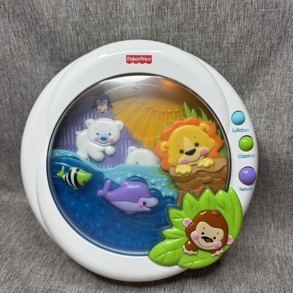 Rare 2009 Fisher Price Precious Planet Melodies & Motion Crib Soother Toy Tested